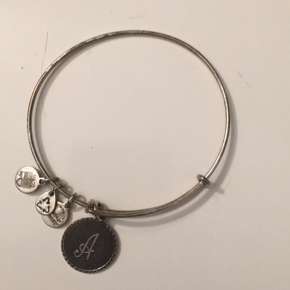 Alex and Ani “A” charm bracelet